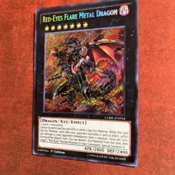 Red-Eyes Flare Metal Dragon CORE-EN054 Clash of Rebellions 1st Ed. Secret Rare - Image 2