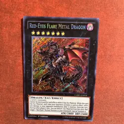 Red-Eyes Flare Metal Dragon CORE-EN054 Clash of Rebellions 1st Ed. Secret Rare - Image 4