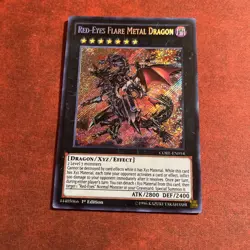 Red-Eyes Flare Metal Dragon CORE-EN054 Clash of Rebellions 1st Ed. Secret Rare - Image 5