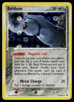 Pokemon Card - Beldum Nintendo Promos 29/101 Reverse Holo - Image 1
