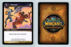 Puncture #118/319 March Of The Legion Common Warcraft 2007 TCG Card - Image 1