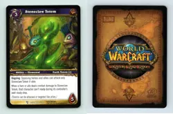 Stoneclaw Totem #100/319 March Of The Legion Common Warcraft 2007 TCG Card - Image 1