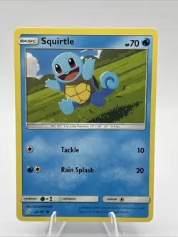 Squirtle 23/181 Sm-Team Up Regular Pokemon Card Near Mint - Image 1