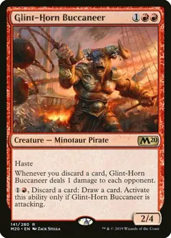 MTG - Glint-Horn Buccaneer (M20) NM - Image 1