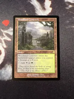 Woodland Cemetery (Retro Frame) Dominaria Remastered Regular NM MTG - Image 1