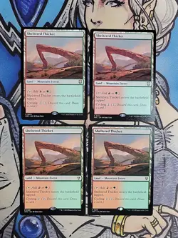 4x Sheltered Thicket - NM/M Mixed Sets M3C MKC MTG Magic the Gathering - Image 1