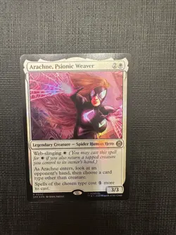 Arachne, Psionic Weaver (Extended Art) Marvel's Spider-Man Foil MTG - Image 1
