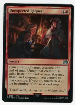 Unexpected Request - Foil U MTG Final Fantasy M/NM, English - Image 1