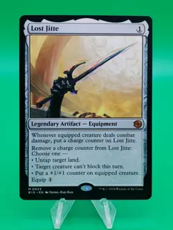 MTG Lost Jitte - Outlaws of Thunder Junction: The Big Score Magic - Mint - Image 1