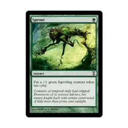 WOTC MtG Time Spiral Sprout (C) (Foil) NM - Image 1