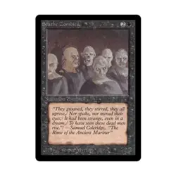 WOTC MtG Beta Scathe Zombies (C) EX - Image 1