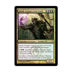 WOTC MtG Izzet vs. Golgari Jarad, Golgari Lich Lord (MR) (Foil) VG - Image 1