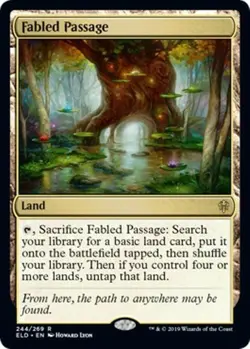 FABLED PASSAGE NM Throne of Eldraine mtg Land - Image 1
