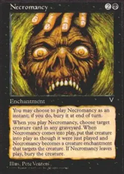 1 x Necromancy - Visions - Light Play - MTG - Image 1