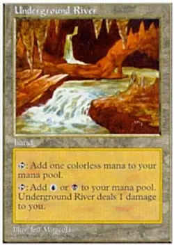 1 x Underground River - Fifth Edition - Light Play - MTG - Image 1