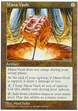 1 x Mana Vault - Fifth Edition - Light Play - MTG - Image 1