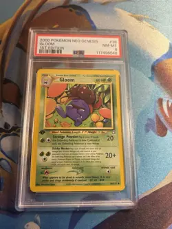 2000 Pokemon Neo Genesis 1ST Edition Gloom #36 1ST Edition PSA 8 - Image 1