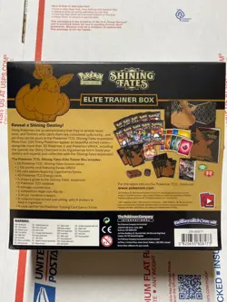 Pokemon TCG Shining Fates ETB Elite Trainer Box Factory Sealed VERY CLEAN - Image 2