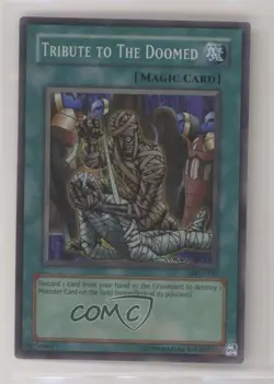 Tribute to The Doomed (SR) Unlimited YuGiOh Metal Raiders #MRD-057 2002 - Image 1