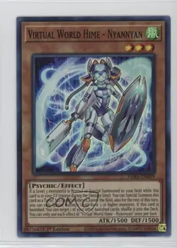 SR - Virtual World Hime - Nyannyan 1st Ed. YuGiOh Phantom Rage #PHRA-EN099 - Image 1