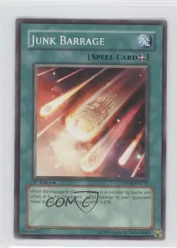 Junk Barrage 1st Ed. YuGiOh Yusei Fudo Duelist Pack #DP08-EN019 2009 READ - Image 1