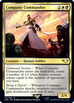 Company Commander Warhammer 40,000 NM Creature Rare MAGIC CARD ABUGames - Image 1