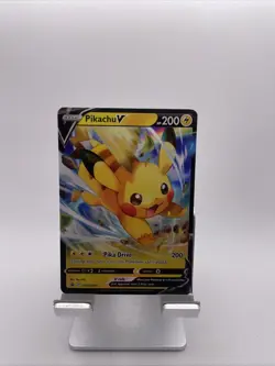 Pikachu V #SWSH285 Holo Black Star Promo Pokemon Card - Image 1
