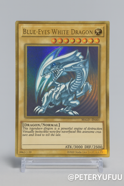 Blue-Eyes White Dragon MAGO-EN001 Premium Gold Rare 1st Edition YuGiOh TCG Card - Image 1