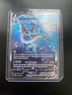 Vaporeon VMAX SWSH182 Sword & Shield Promo Holo Pokemon TCG Card - Image 1