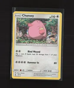 Chansey 10/12 2018 McDonalds Promo Confetti Holo Pokemon Card - Image 1