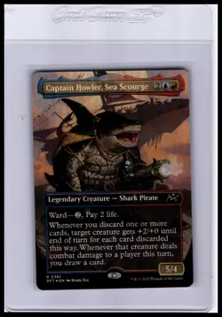 Aetherdrift #361 Captain Howler, Sea Scourge (Borderless) Foil - Image 1