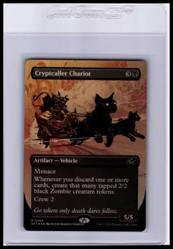 Aetherdrift #306 Cryptcaller Chariot (Borderless) Foil - Image 1