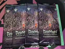 4x Duskmourn Collector Sample Booster Pack Magic The Gathering MTG Bulk Discount - Image 1