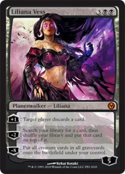 [1x] Liliana Vess - Duels of the Planeswalkers PS3 Foil Slight Play, English Mis - Image 1