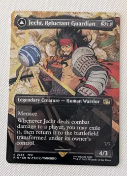 MTG *BORDERLESS * Final Fantasy Rare JECHT, RELUCTANT GUARDIAN NM - Image 1