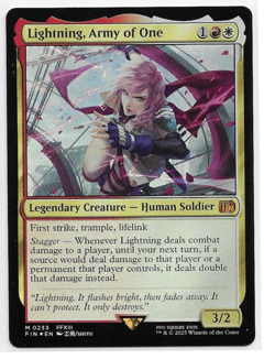 Foil Lightning, Army of One MTG Final Fantasy: Through the Ages - Image 1