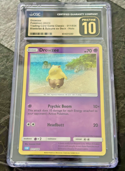 Pokemon Drowzee 011/034 Holo CLB Classic Collection Deck - CGC Pristine 10 - Image 1