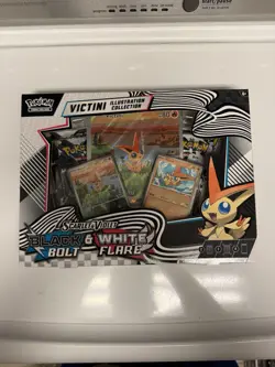 Pokemon - Black Bolt & White Flare Unova Victini Illustration Collection IN HAND - Image 1