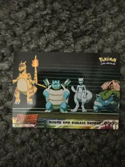 Pokemon TCG Round One Equals Defeat Pokemon Topps Mewtwo Strikes Back 26 - Image 1
