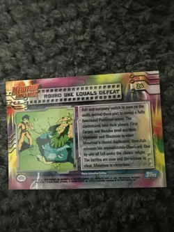 Pokemon TCG Round One Equals Defeat Pokemon Topps Mewtwo Strikes Back 26 - Image 2