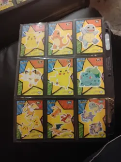 Pokemon The First Movie All 9 of The Stickers 1999 Topps Mewtwo - Image 1