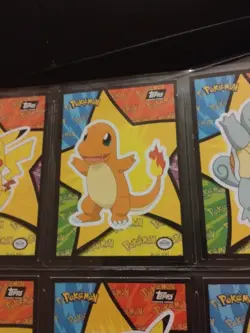 Pokemon The First Movie All 9 of The Stickers 1999 Topps Mewtwo - Image 5