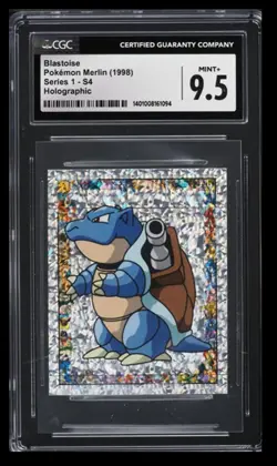 1998 Pokemon Merlin Series 1 Blastoise CGC 9.5 U.K. #S4 Holographic - Image 1