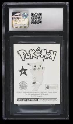 1998 Pokemon Merlin Series 1 Blastoise CGC 9.5 U.K. #S4 Holographic - Image 2