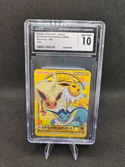 Jolteon/Flareon/Vaporeon Stickers #38 Pokemon 2023 Marumiya CGC 10 - Image 1