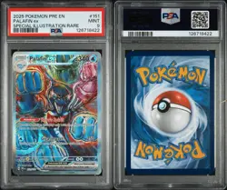 2025 POKEMON EN-PRISMATIC EVOLUTIONS #151 PALAFIN EX SPECIAL ILLUSTRATION PSA 9 - Image 3