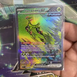 Pokemon TCG Temporal Forces: Iron Leaves ex 203/162 Special Illustration Rare - Image 1