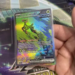 Pokemon TCG Temporal Forces: Iron Leaves ex 203/162 Special Illustration Rare - Image 3