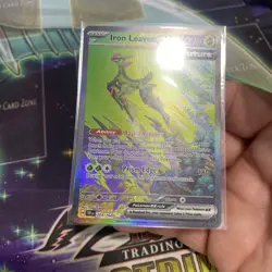 Pokemon TCG Temporal Forces: Iron Leaves ex 203/162 Special Illustration Rare - Image 4