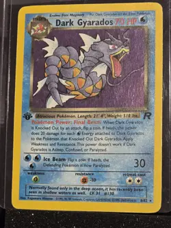 Pokemon TCG Team Rocket Set Dark Gyarados 8/82 1st Edition Holo - Image 2